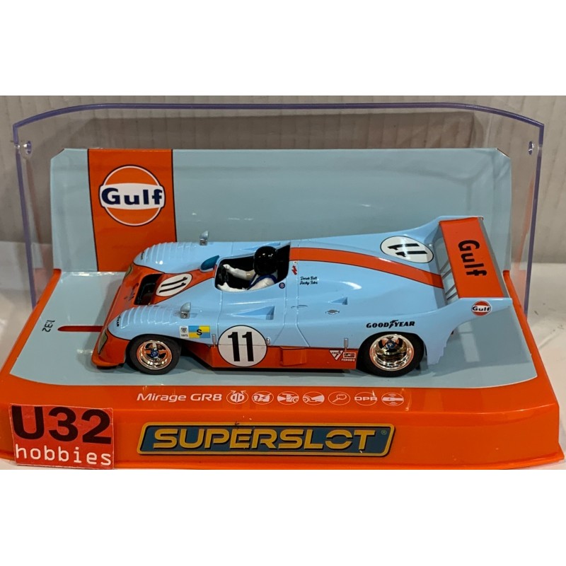 SLOT CAR SCX SUPERSLOT H4443 MIRAGE GR8 -11 WINNER LE MANS 1975 SCALEXTRIC UK