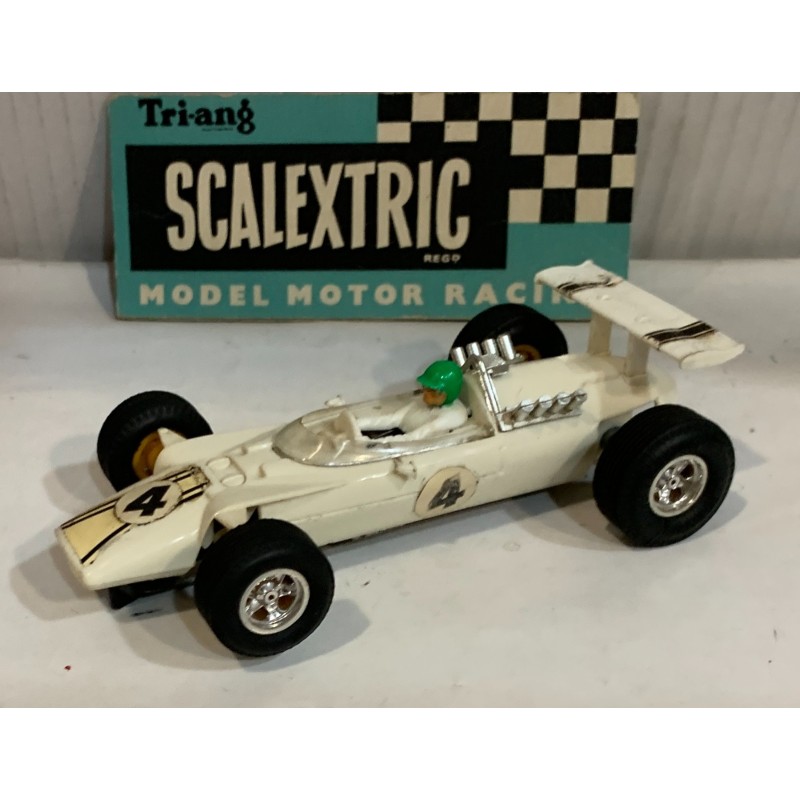 SLOT CAR SCX TRIANG SCALEXTRIC C5 EUROPA VEE -4 BLANCO CON ALERON
