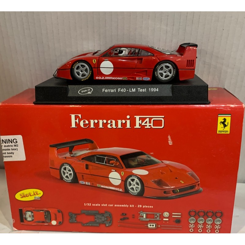 SLOT CAR SLOT.IT KF02A FERRARI F40 LM TEST 1994