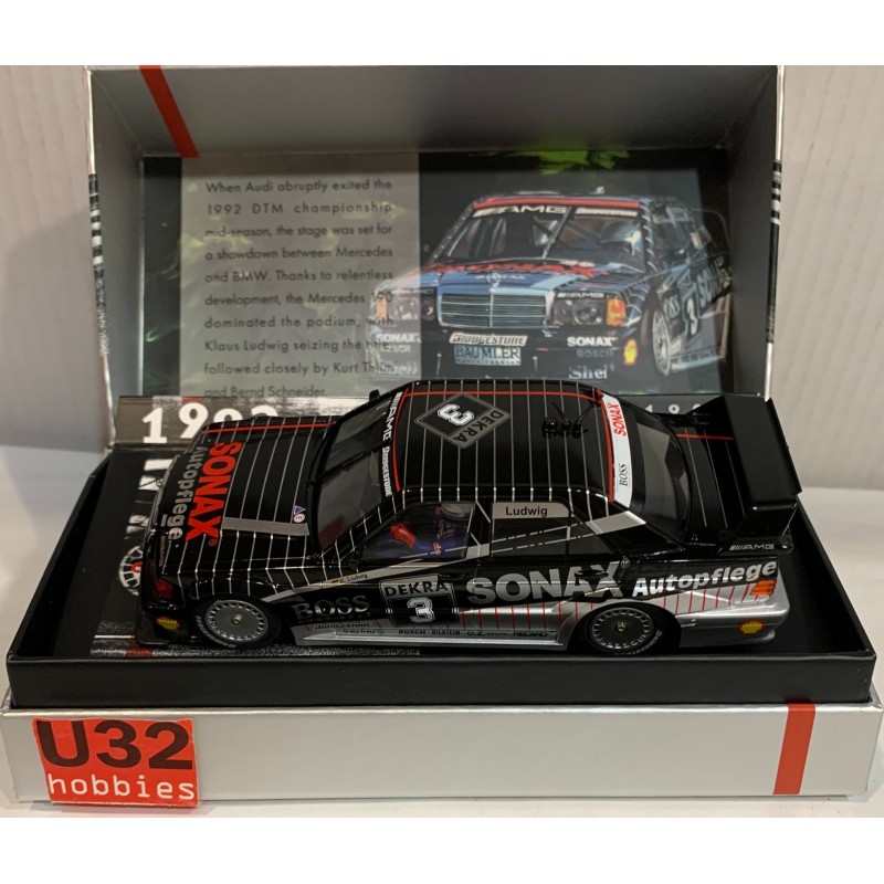 SLOT CAR SLOT.IT CW25 MERCEDES 190E 3 DTM -3 WINNER 1992 SONAX KLAUS LUDWIG