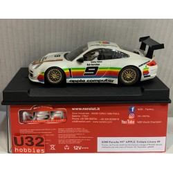 SLOT CAR  NSR 0388 PORSCHE  997 -9 APPLE  TRIBUTE BOB GARRESTON BOBBY RAHAL