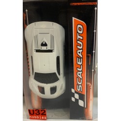 SLOT CAR SCALEAUTO SC-3641 CARROCERIA AUDI R8 LMS GT2 COMPLETE WHITE KIT