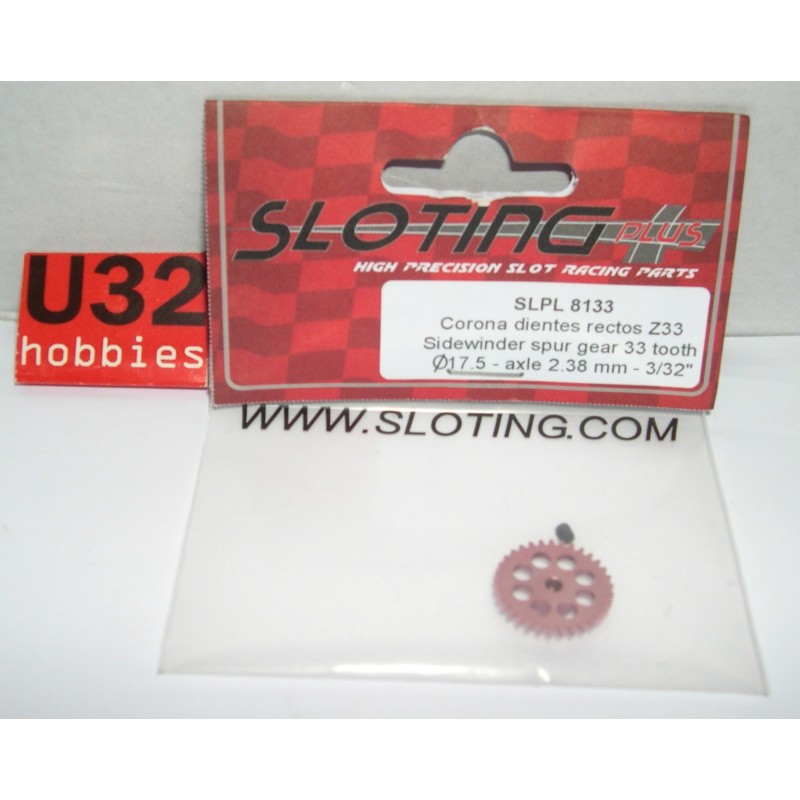 SLOTING PLUS SLPL8133 CORONA 33z SIDEWINDER DURALUMINIO 17.5mm EJE 2.38   