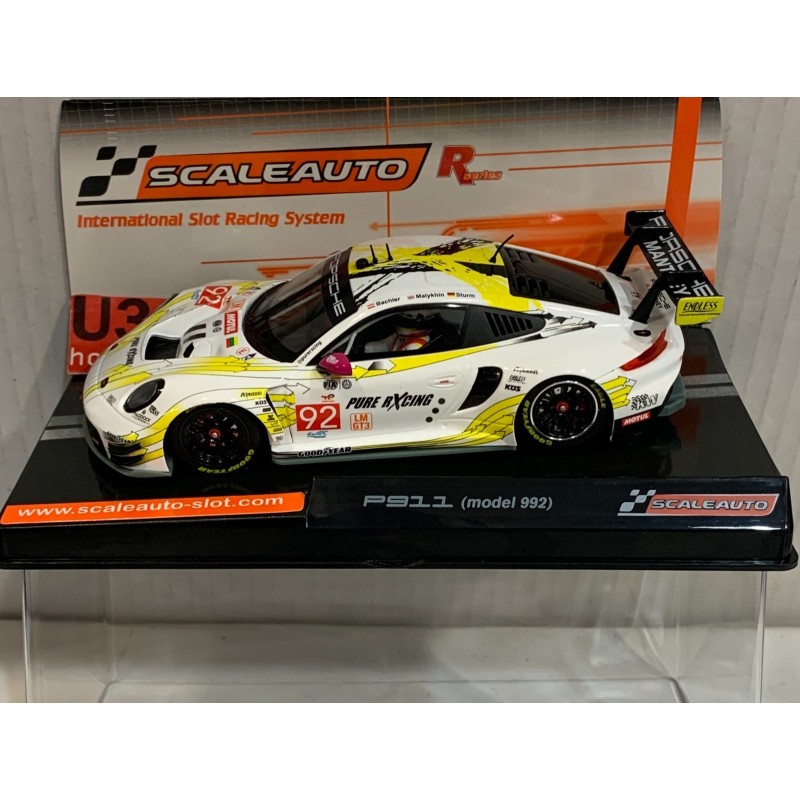 SLOT CAR SCALEAUTO SC-6420R PORSCHE 911 (992 MODEL) -92 24H.LE MANS 2024 MANTHEY