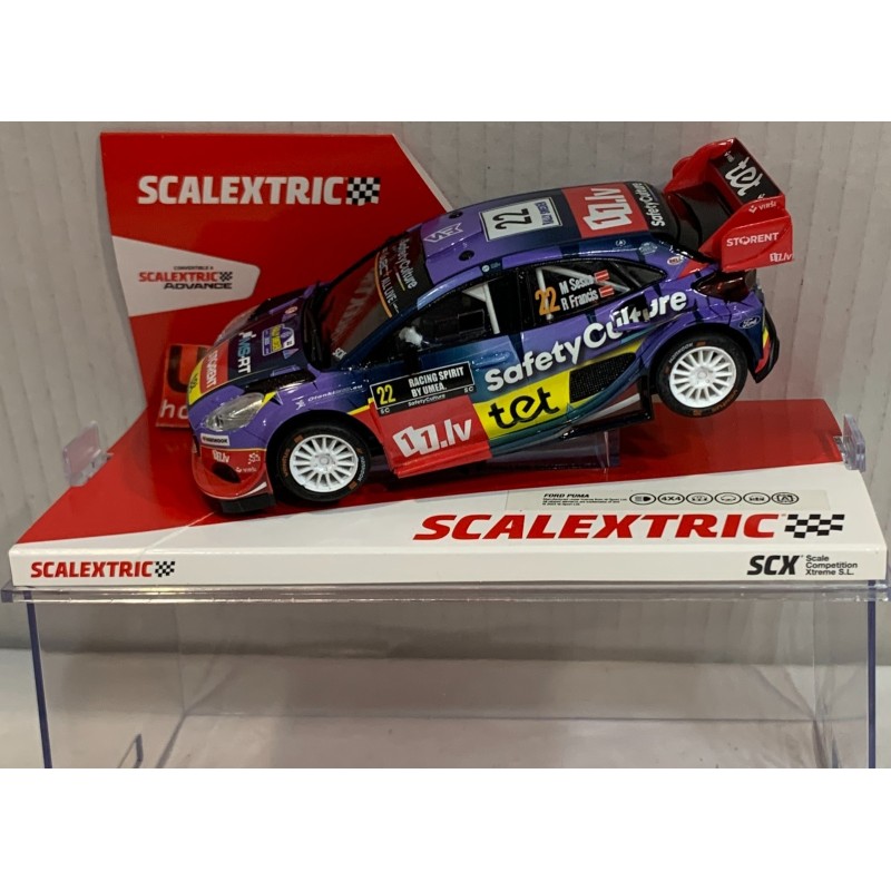SLOT CAR SCX SCALEXTRIC U10582S300 FORD PUMA WRC -22 2025 M.SESKS-R.FRANCIS