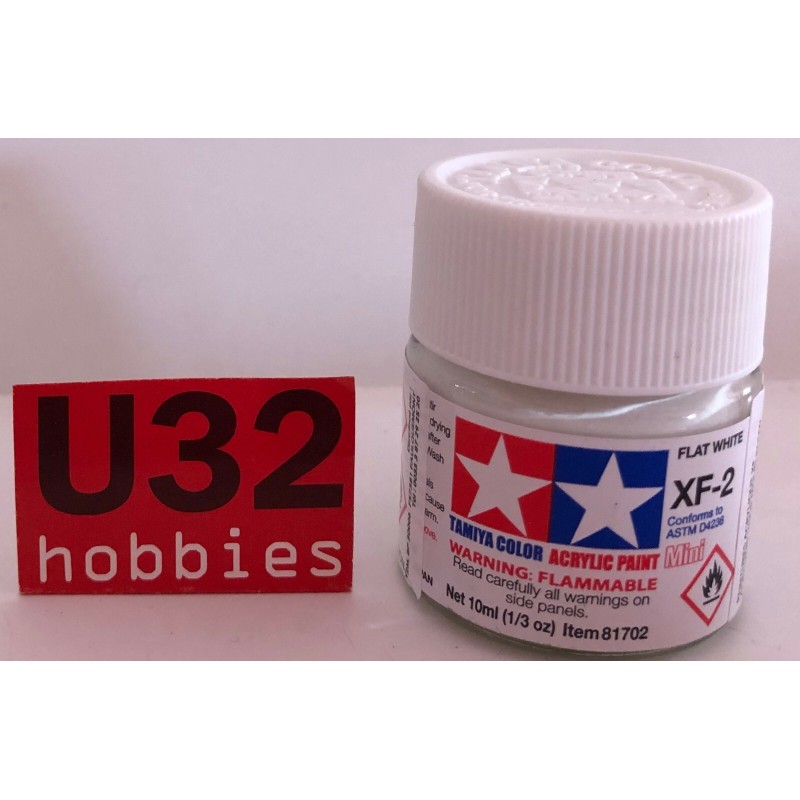 TAMIYA 81702 XF-2 PINTURA ACRILICA BLANCO MATE PARA MODELISMO 10Ml