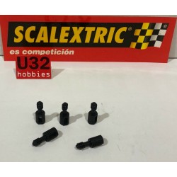 SCALEXTRIC PIEZA TYPO 1 SUJECION COCHE A LA BASE DE LA CAJA 5 UNIDADES
