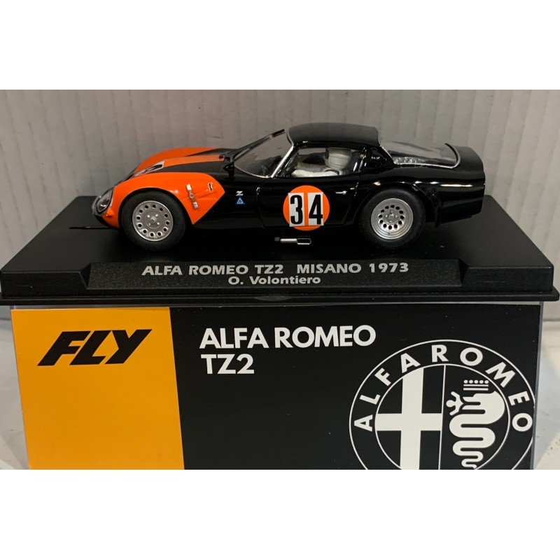 SLOT CAR FLY A2103 ALFA ROMEO TZ2 -34 MISANO 1973 O.VOLONTIERO