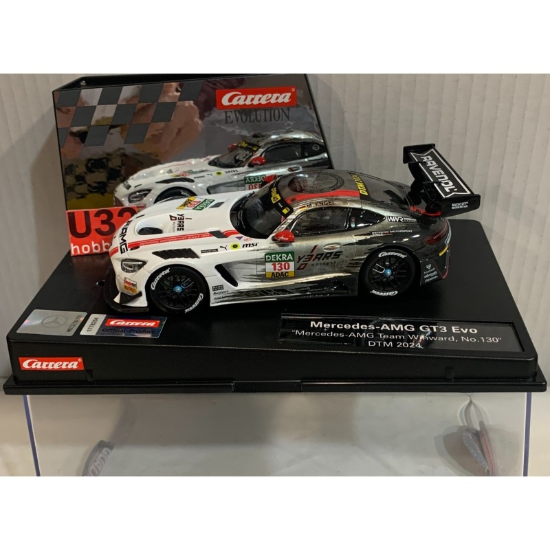 SLOT CAR CARRERA EVOLUTION 27817 MERCEDES AMG GT3 EVO -130 DTM 2024