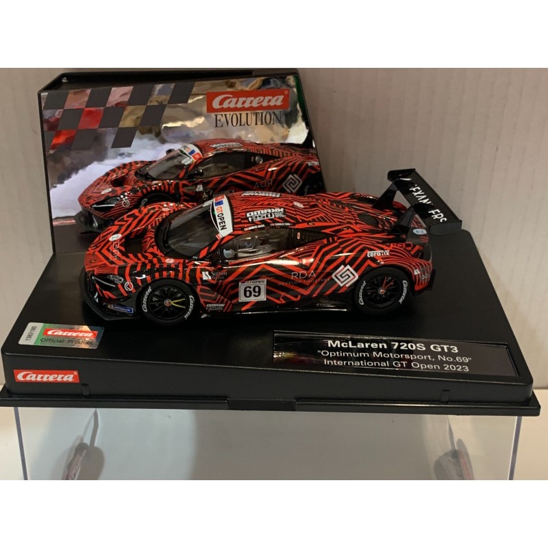 SLOT CAR CARRERA EVOLUTION 27781 McLAREN 720 GT3 -69 OPTIMUM MOTORSPORT