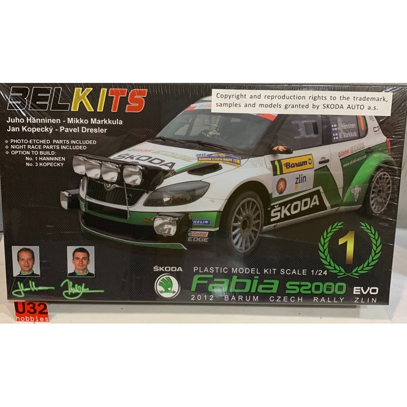 BELKITS BEL-004 KIT 1/24 SKODA FABIA S2000 EVO 2012 BARUN CZECH RALLY ZLIN
