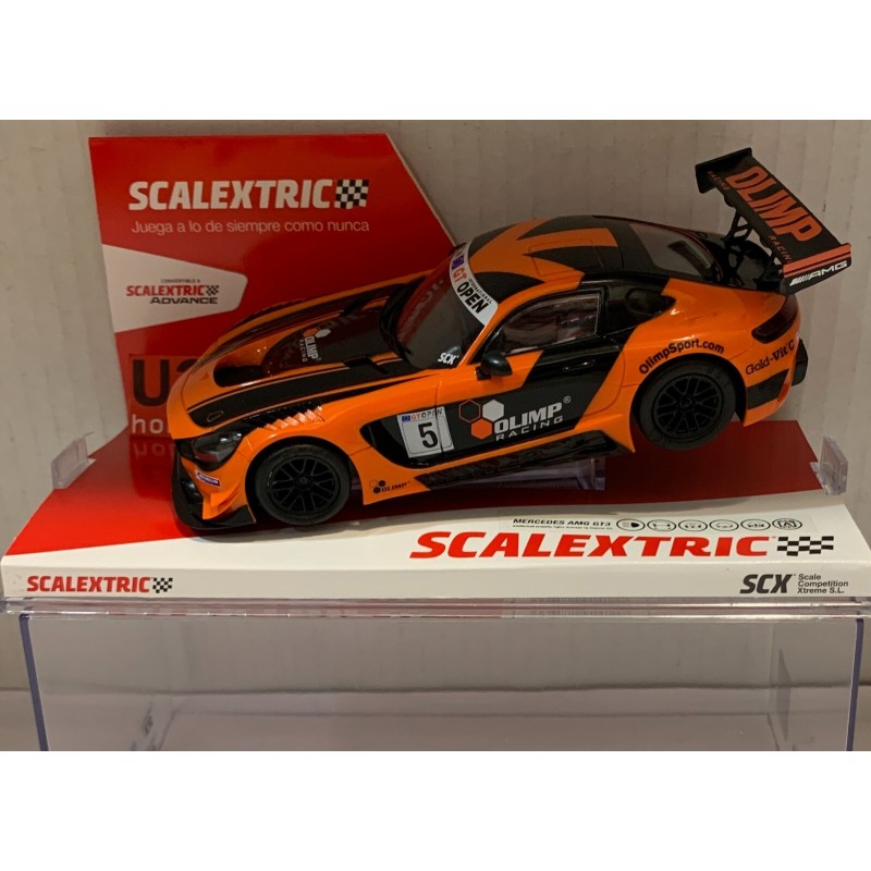 SLOT CAR SCX SCALEXTRIC U10493S300 MERCEDES AMG GT3 -5 OLIMP RACING