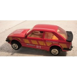 qq SLOT CAR C307 SCALEXTRIC UK ESCORT XR3i -21 SHELL RED C-307  C 307 *