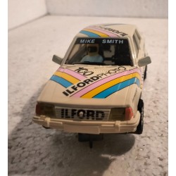 qq SLOT CAR C 389 SCALEXTRIC UK FORD ESCORT XR3i "ILFORD PHOTO" C-389  C 389 *