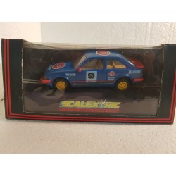 qq SLOT CAR C 460 SCALEXTRIC UK FORD ESCORT XR3i  -9 STP *
