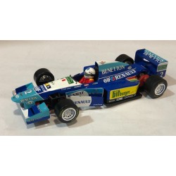 SLOT CAR SCALEAUTO SC-6306 BENETTON RENAULT B195 -2 F1  1995 JOHNNY HERBERT