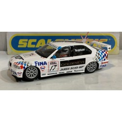 SLOT CAR SCX SUPERSLOT H4574 BMW 320i -17 BTCC 1995 DAVID BRABHAM SCALEXTRIC UK