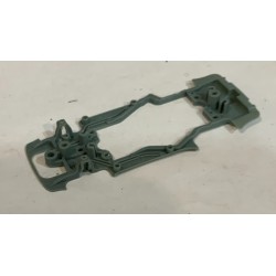 SLOT CAR SCALEAUTO SC-6643B CHASIS PORSCHE CARRERA RS-RSR 3.0 MEDIUM GRIS R 1.7