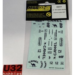 MITOOS M577 CALCA LOTUS 99T  F1 -12 1980 MONACO GP  PARA F1 NSR 1/32