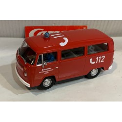 SLOT CAR CARRERA EVOLUTION 27837 VOLKSWAGEN VW BUS T2B FEUERWEHR