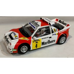 SLOT CAR SCALEAUTO SC-6301R FORD RS200 -4 CTO.ESPAÑA DE TIERRA 1989 J.PURAS