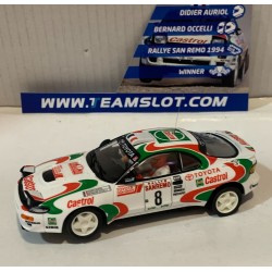 SLOT CAR TEAM SLOT 11709 TOYOTA CELICA GT FOUR ST-185 -8 RALLY SAN REMO 1994
