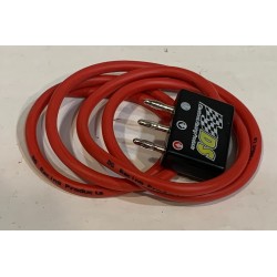 SLOT CAR DS-0011 CONECTOR COMPACTO CON BANANAS 1.5m CABLE SILICONA