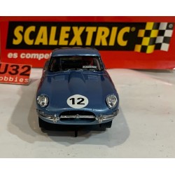 SLOT CAR SCX SCALEXTRIC ALTAYA COCHES MITICOS  JAGUAR E TYPE -12 MET BLUE LTD.ED