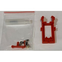 SCALEAUTO SC-6523C SOPORTE MOTOR EN LINEA RT3 OFFSET 0.50mm EXTRA HARD ROJO