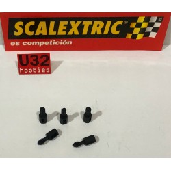SCALEXTRIC PIEZA TYPO 1 SUJECION COCHE A LA BASE DE LA CAJA 5 UNIDADES