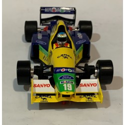 SLOT CAR SCALEAUTO SC-6344 BENETTON B191 FORD COSWORTH -19 F1 1991 M.SCHUMACHER