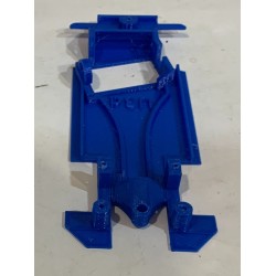 SLOT CAR U3D CHASIS 3D TOYOTA YARIS WRC 1 ANGLEWINDER AZUL SCALEXTRIC