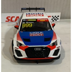 SLOT CAR SCX SCALEXTRIC U10556S300 AUDI RS3 LMS TCR. -999 LIQUI MOLY W.BROWN