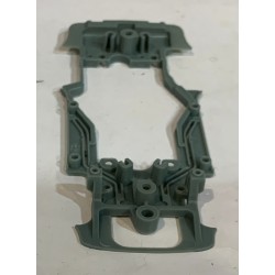 SLOT CAR SCALEAUTO SC-6643B CHASIS PORSCHE CARRERA RS-RSR 3.0 MEDIUM GRIS R 1.7