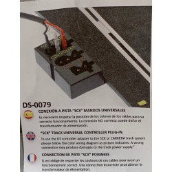 SLOT CAR DS-0079 ADAPTADOR MANDO BANANAS HEMBRA PISTA SCALEXTRIC 30cm