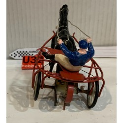 SLOT CAR CIRCUIT 24 TIERCE24 SULKY AZUL CABALLO NEGRO