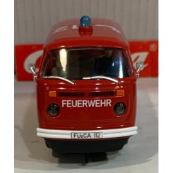SLOT CAR CARRERA EVOLUTION 27837 VOLKSWAGEN VW BUS T2B FEUERWEHR