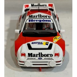 SLOT CAR SCALEAUTO SC-6301R FORD RS200 -4 CTO.ESPAÑA DE TIERRA 1989 J.PURAS