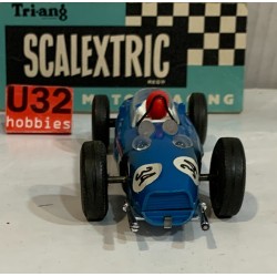 SLOT CAR SCX TRIANG SCALEXTRIC  MM/C62 FERRARI 156 -34 F1 AZUL MADE IN FRANCE