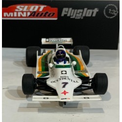 SLOT CAR FLY FLYSLOT F01302 WILLIAMS FW07 -7 BRANDS HACTH 1980 EMILIO DE VILLOTA