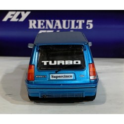 SLOT CAR FLY A2113 RENAULT 5 GT TURBO STREET VERSION AZUL