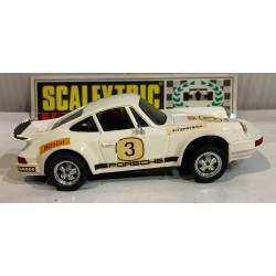 SLOT CAR SCX SCALEXTRIC EXIN 4051 PORSCHE 911 CARRERA -3 FITZPATRICK BLANCO