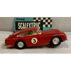 SLOT CAR TRIANG SCALEXTRIC C68 ASTON MARTIN DB4 GT -3 ROJO OSCURO