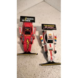 qq 7730/31 SCALEXTRIC EXIN TT CARR BUGGY  THUNDERFLASH & STORMRIDER EN BLISTER *