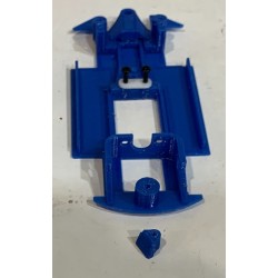 U3D CHASIS 3D VOLKSWAGEN POLO WRC LINEA  AZUL SUPERSLOT SCALEXTRIC UK