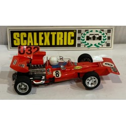SLOT CAR SCALEXTRIC EXIN C-48 FORD TYRRELL 001 F1 -8 ROJO OSCURO  J.STEWART