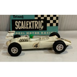 SLOT CAR SCX TRIANG SCALEXTRIC C5 EUROPA VEE -4 BLANCO CON ALERON