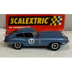 SLOT CAR SCX SCALEXTRIC ALTAYA COCHES MITICOS  JAGUAR E TYPE -12 MET BLUE LTD.ED