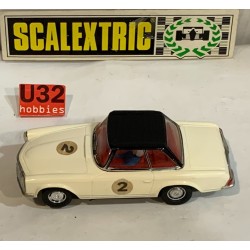 SLOT CAR SCX SCALEXTRIC EXIN C-32 MERCEDES 250SL -2 BLANCO  CAPOTA  NEGRO