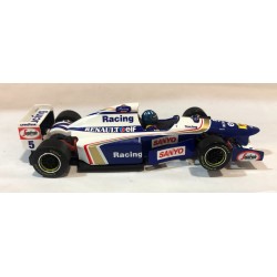 SLOT CAR SCALEAUTO SC-6303 WILLIAMS RENAULT FW18 -5 F1  RACING 1995 DAMON HILL